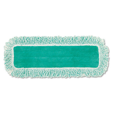 Rubbermaid® Commercial Dust Pad With Fringe, Microfiber, 18" Long, Green, 6-carton freeshipping - TVN Wholesale